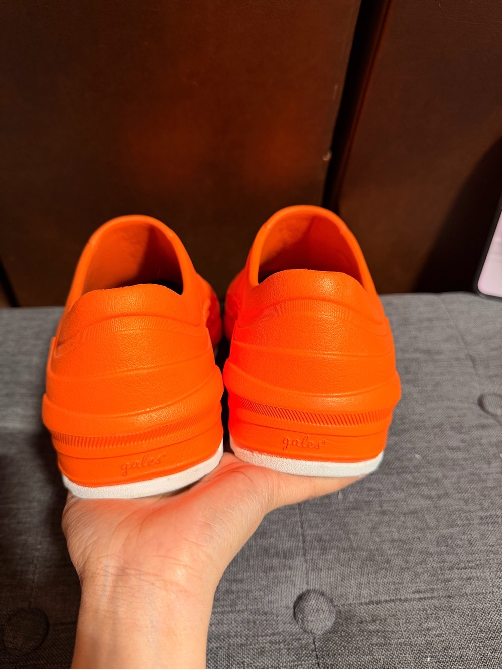 Gales Orange Slip Resistant Work Shoes Nursing/Chef (women’s-8)(mens-6) - Picture 3 of 8